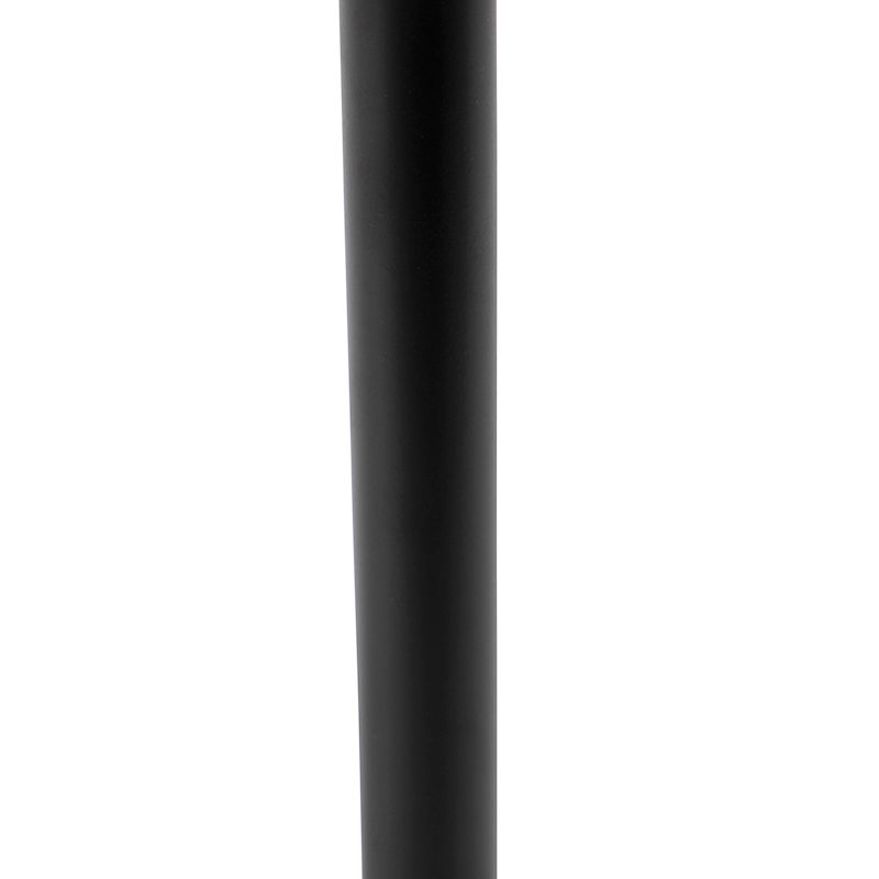 Klassieke tafellamp zwart met zwarte kap 32 cm - Simplo