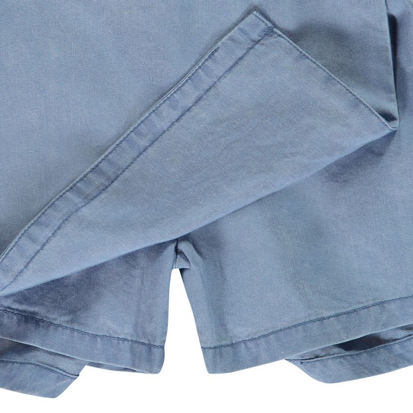 Jupe short noué à la taille pour fille - Bleu
