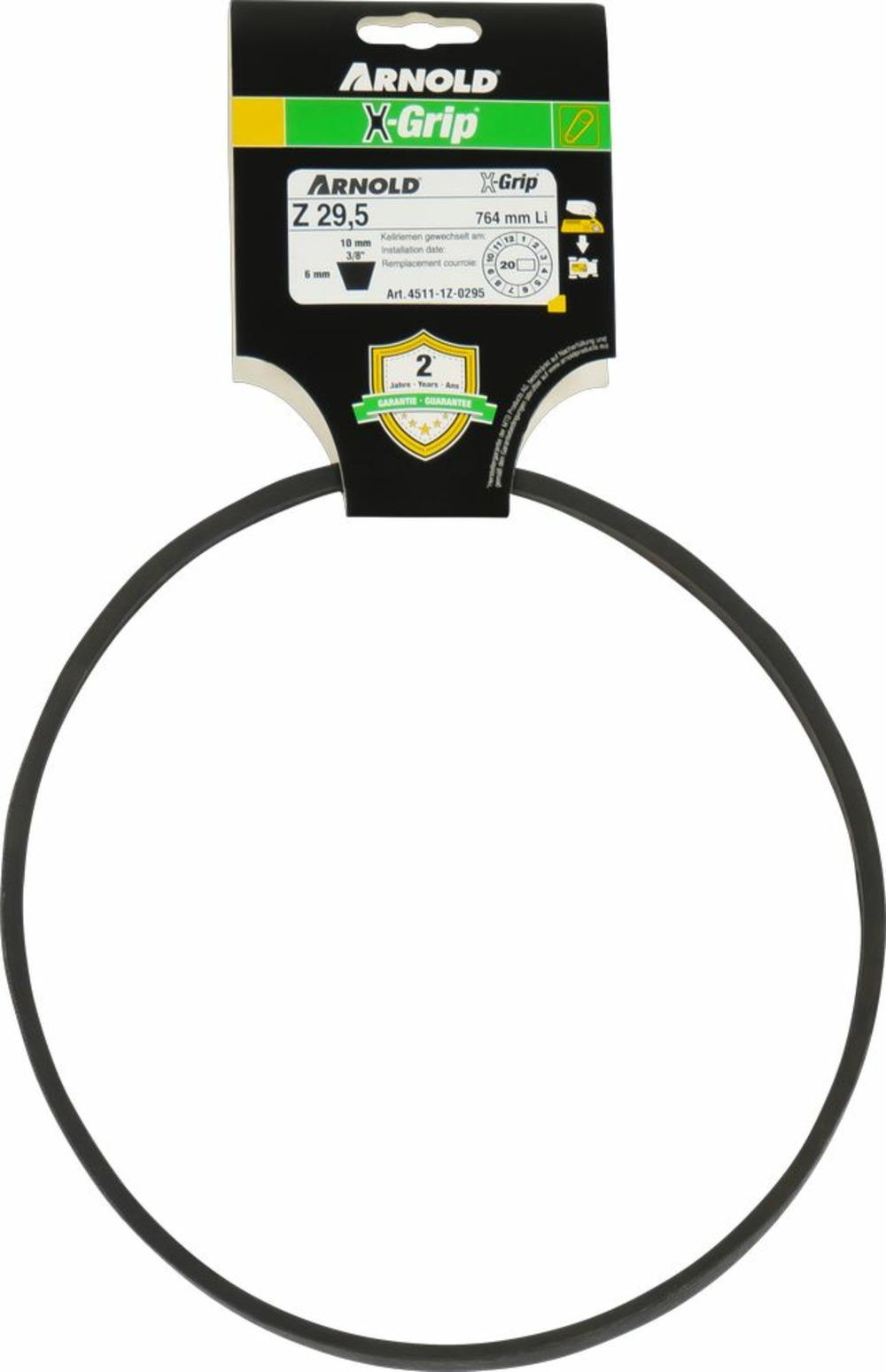 Courroie trapézoïdale x-grip v de type z 29,5