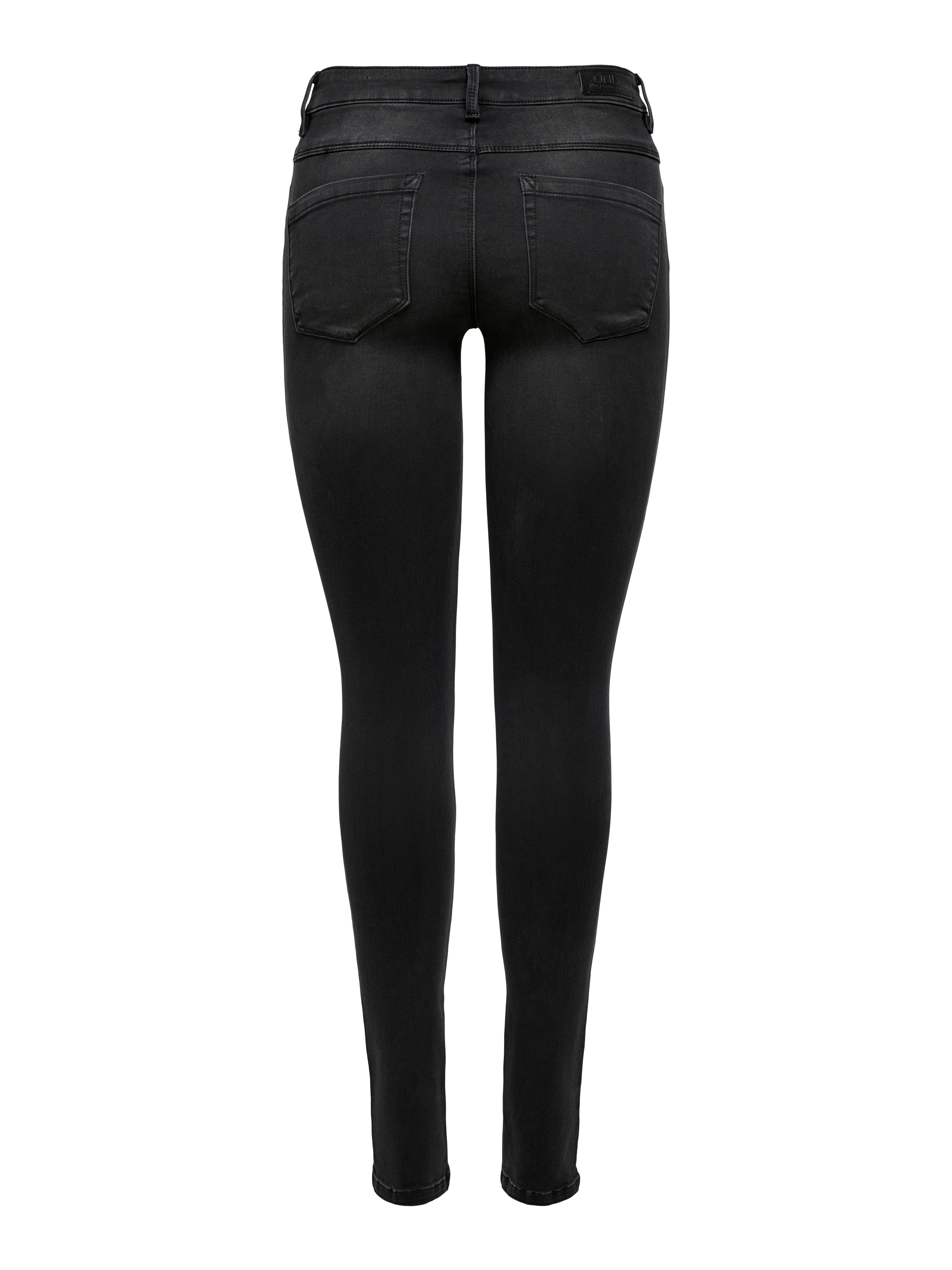 ONLROYAL Mittlere Taille Skinny Fit Jeans Black Denim