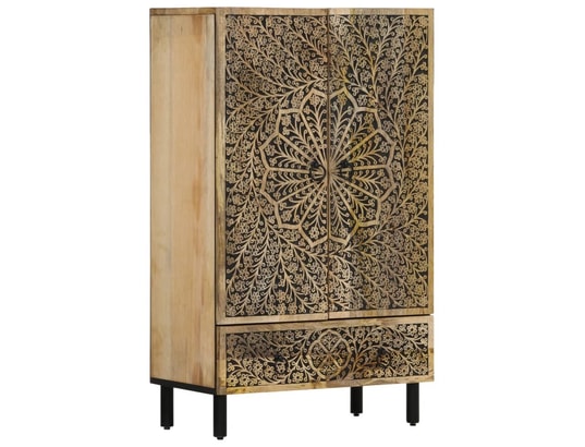 VIDAXL - Bahut Buffet 60x33x100 cm bois de manguier massif
