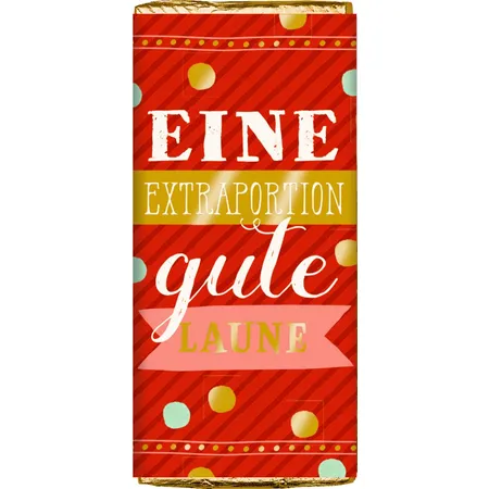 Die Spiegelburg Glücks-Schokolade (30 g) - Viel Glück, 1 Stück, 6-fach sortiert