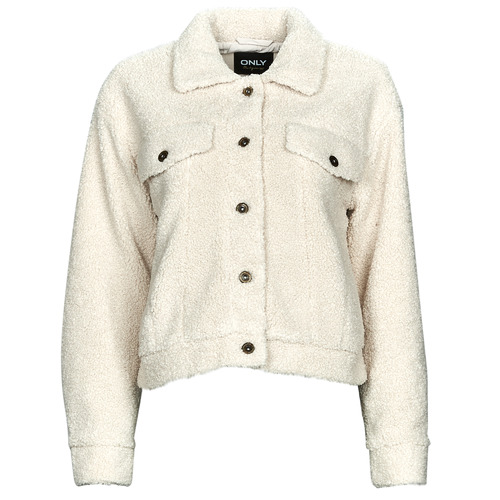 Only - ONLTELMA TEDDY JACKET CC OTW - Ecru