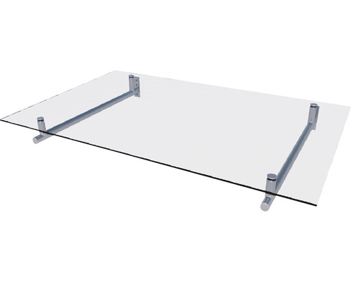Gutta luifel roestvrij staal HD140 VSG 140x80 cm
