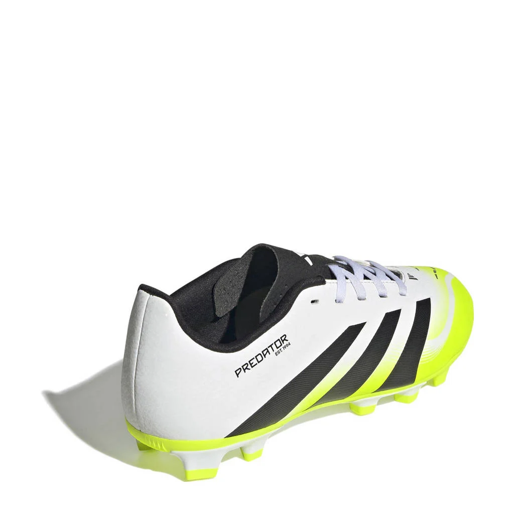 adidas Performance Predator ClubFG/MG Salajunior voetbvalschoenen wit/geel/zwart