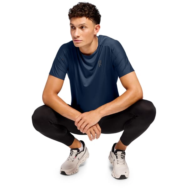 T-shirt running ON RUNNING PERFORMANCE-T M DENIM/NAVY