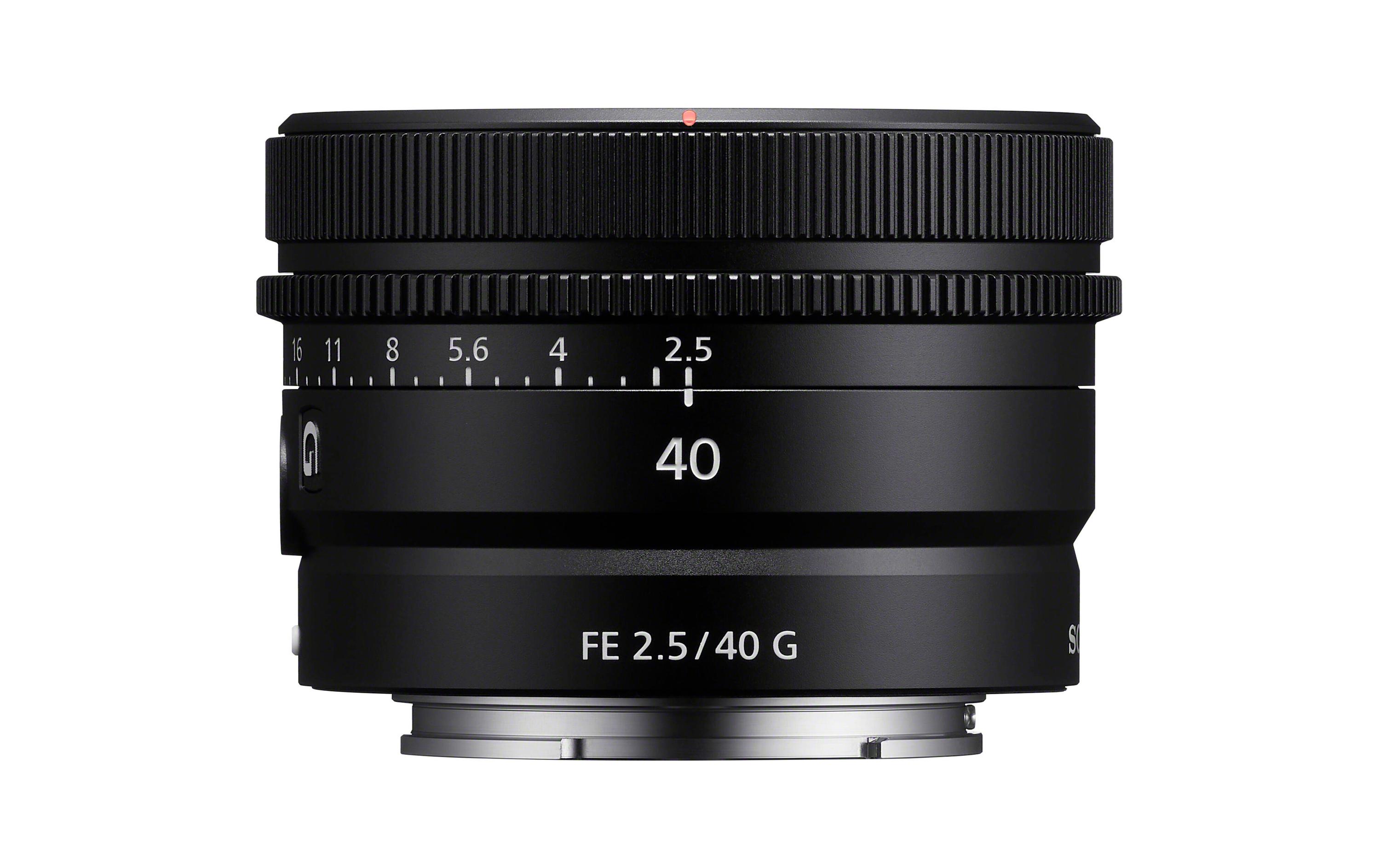 Festbrennweite FE 40mm F/2.5 G – Sony E-Mount<br>Kompaktes, robustes Standard-Objektiv mit 40 mm Brennweite