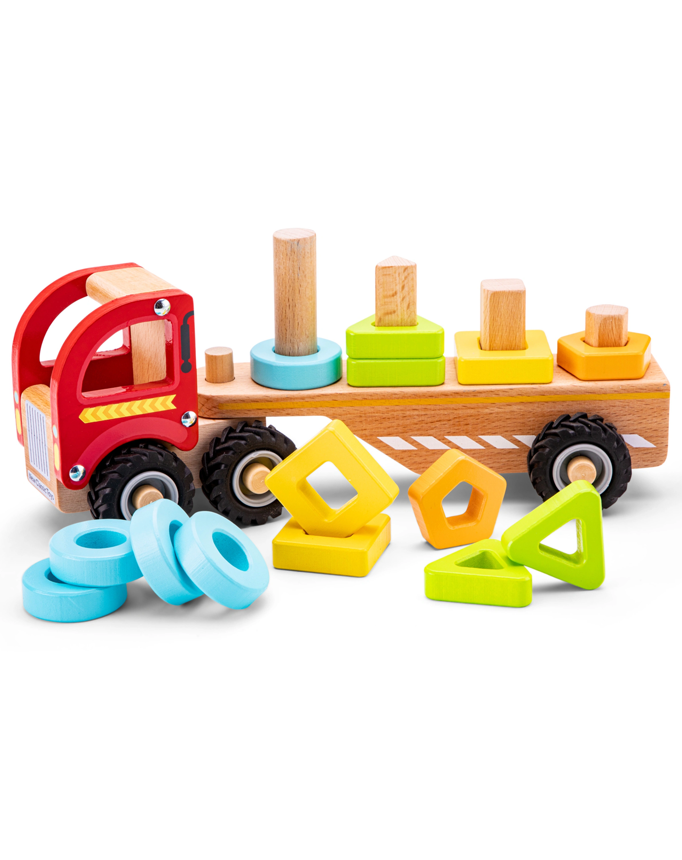 Holz-Lastwagen GEOMIC mit Formensteckspiel