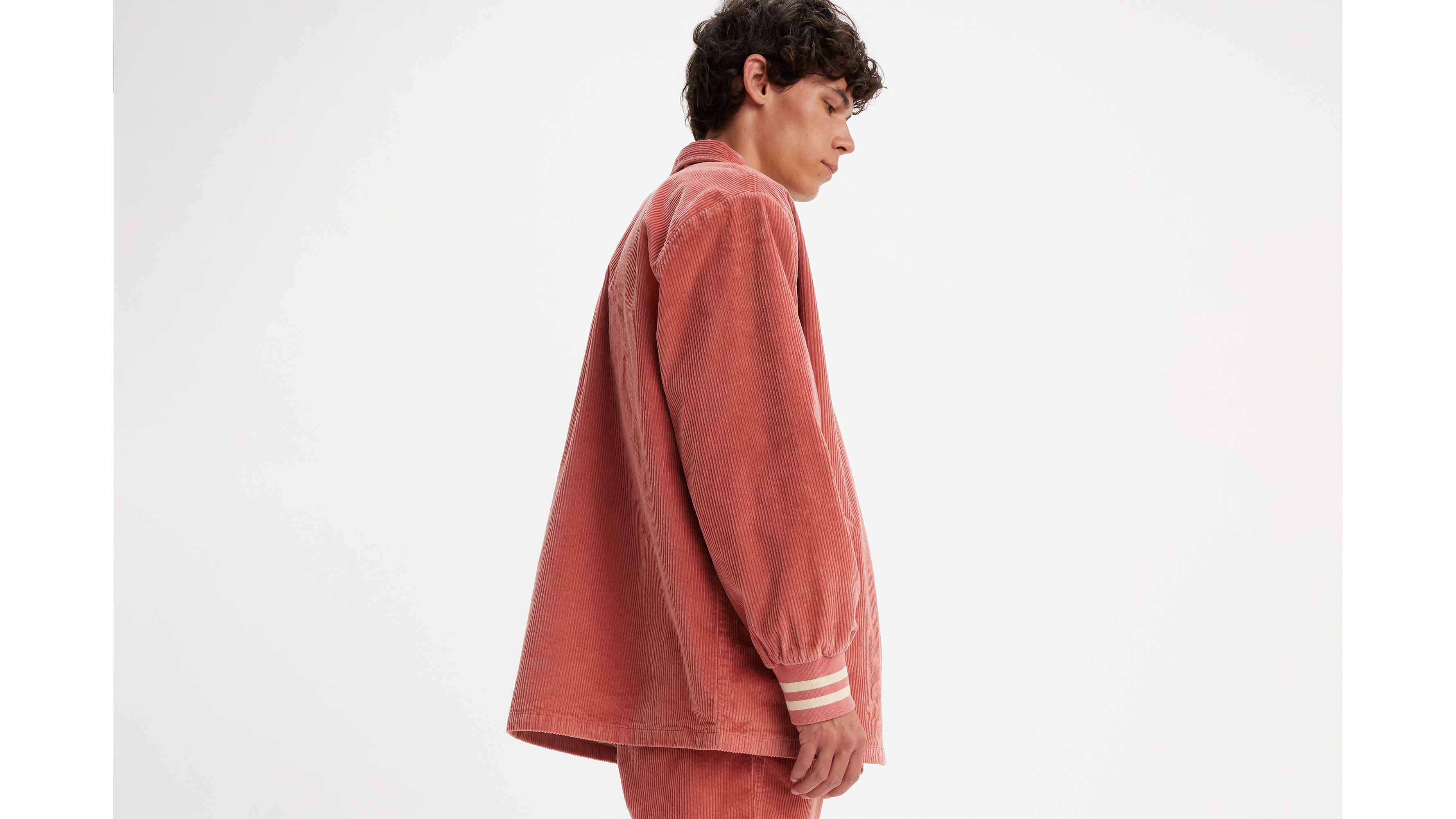 Levi's® Skateboarding veste Coaches - Dusty Cedar - Blanc