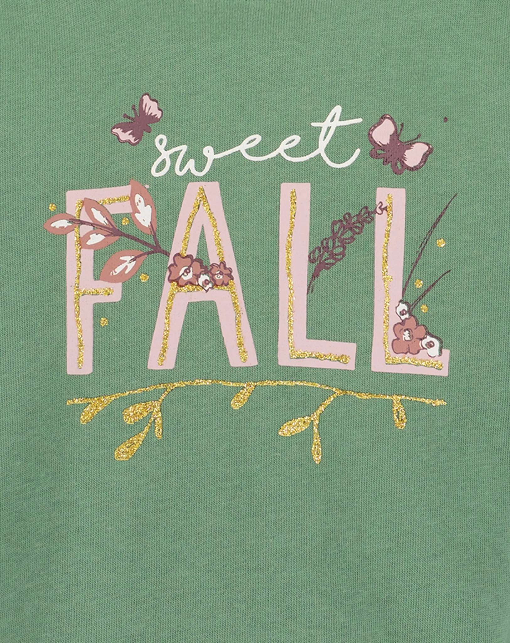 Sweatshirt SWEET FALL in dunkelgrün