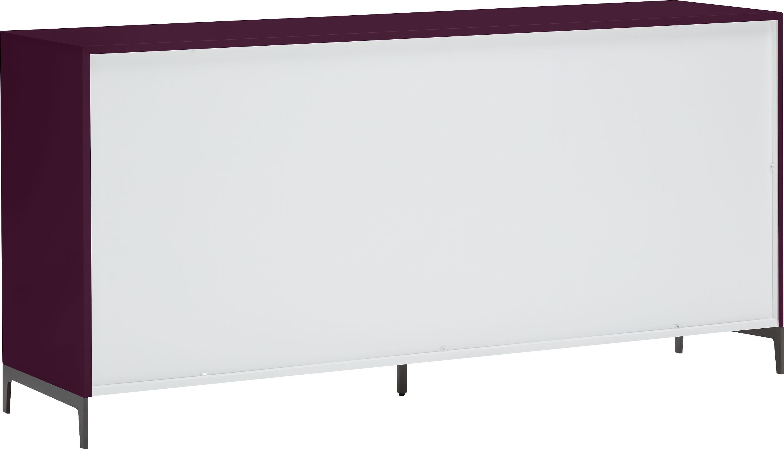 LUX Sideboard - Aubergine / B: 180.0 cm x T: 46.0 cm x H: 86.5 cm