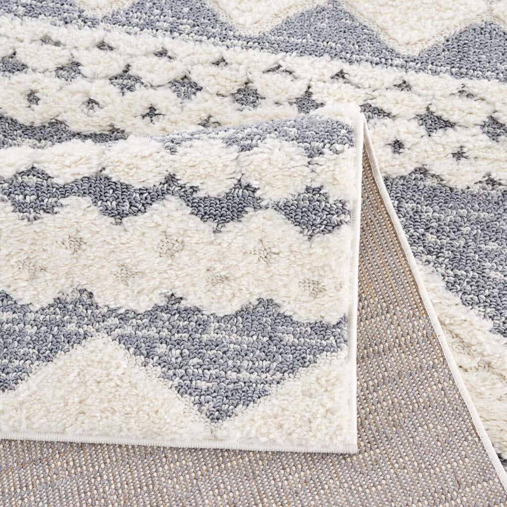 Carpet City Hochflor-Teppich »Focus 3005« rechteckig 20 mm Höhe Läufer, Boho, Hochtief-Muster/ 3D-Effekt, für Wohnzimmer, Schlafzimmer