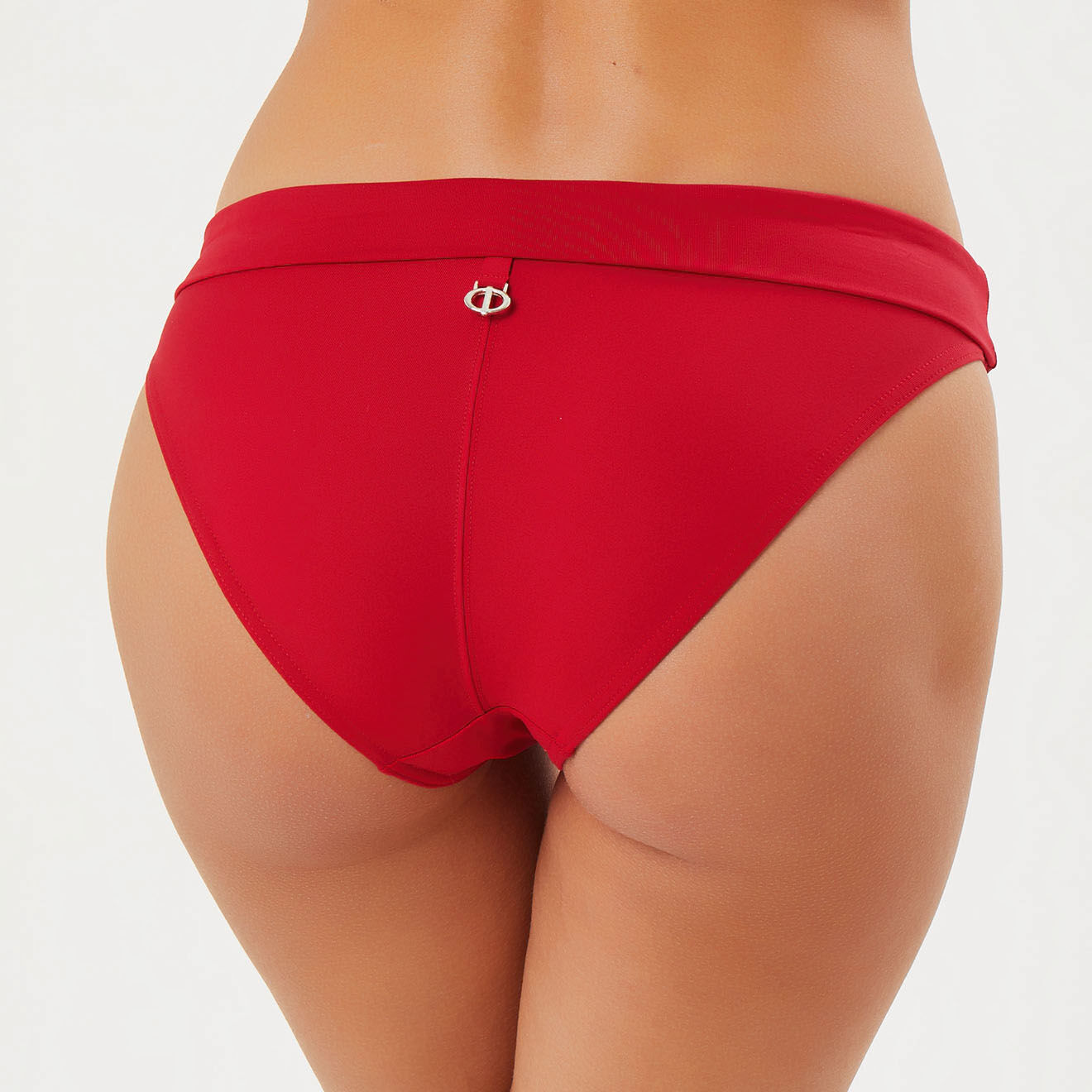 Iodus Bas de maillot de bain à revers Essentiels rouge foncé