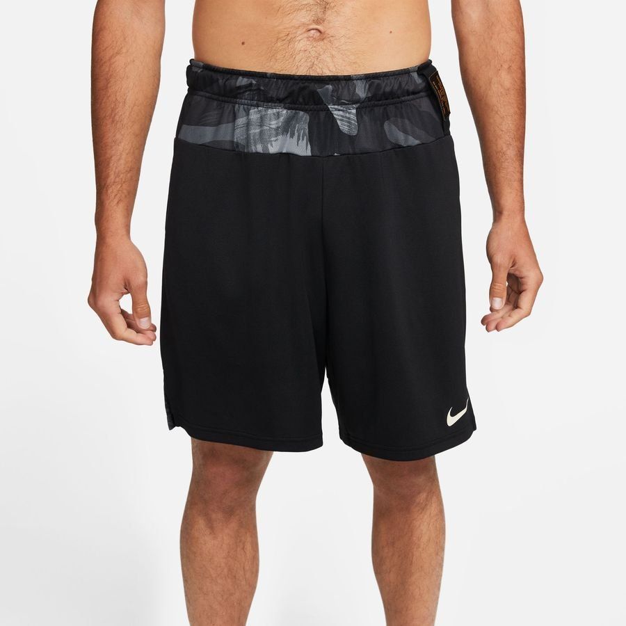 Nike Short d'Entraînement Dri-FIT Knit Camo - Noir/Blanc