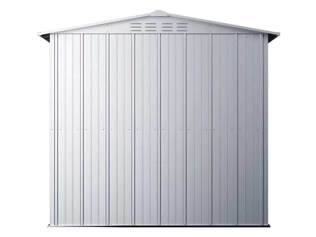 Abri de jardin métal en acier galvanisé gris 2,36 m² LINUS