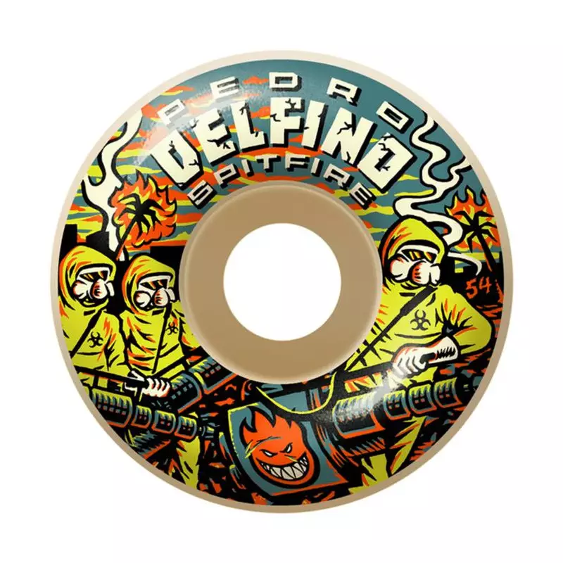 Roues skate SPITFIRE (x4) F4 Delfino Clsc Blanc 99D