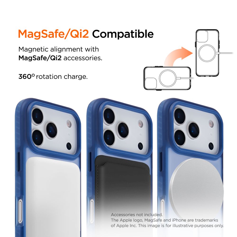 iPhone 17 Pro Max MagSafe Blizzard Case GRS Schutzhülle aus Recycelten Materialien (EGCA00915) - Blau