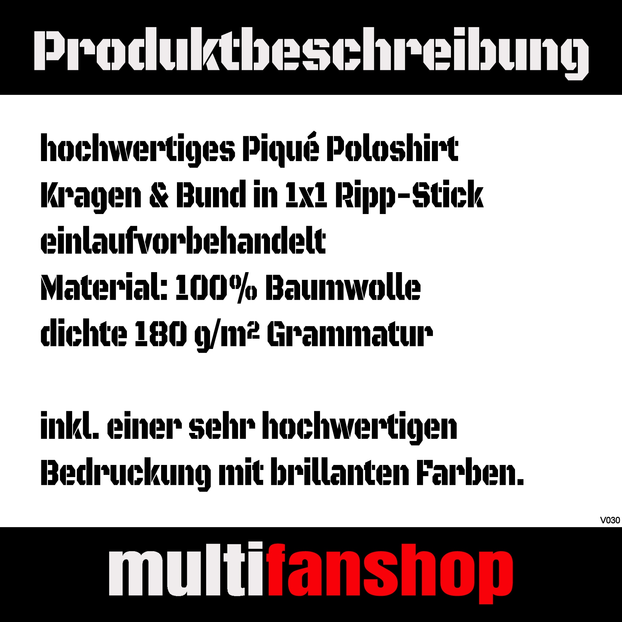 multifanshop® Poloshirt - Darmstadt - Herzschlag - Druck weiß