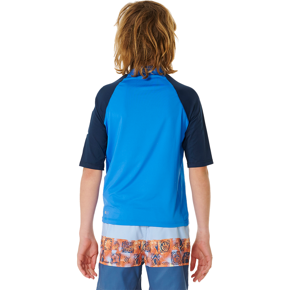 Rip Curl Shock UPF UV-Shirt Jungen blue gum