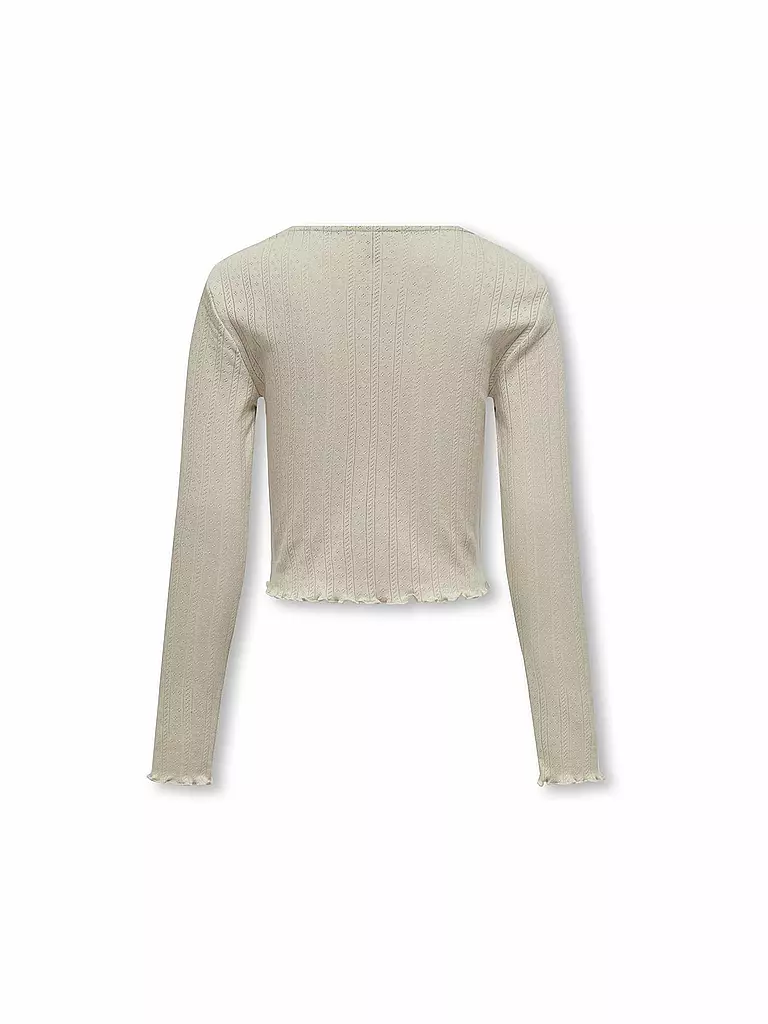ONLY Mädchen Langarmshirt KOGCARLOTTA beige