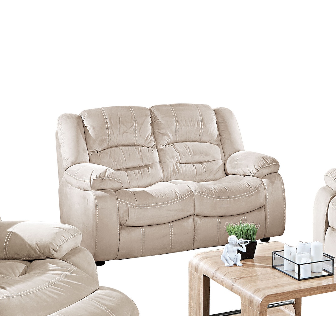 2-Sitzer LS Mikrofaser Cappuccino ca. 157 x 102 x 102 cm
