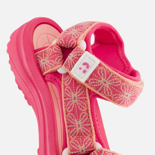 Muyters Sandalen roze Textiel