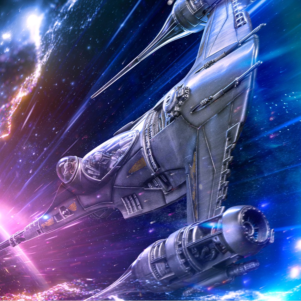 Star War - Mando's N-1 Starfighter Statue Demi Scale 1/20