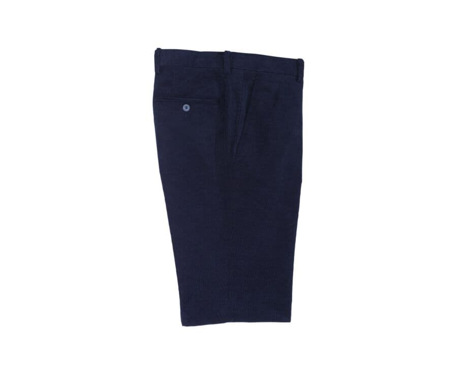 Pantalon de costume velours homme Marine - LÉONTILDE