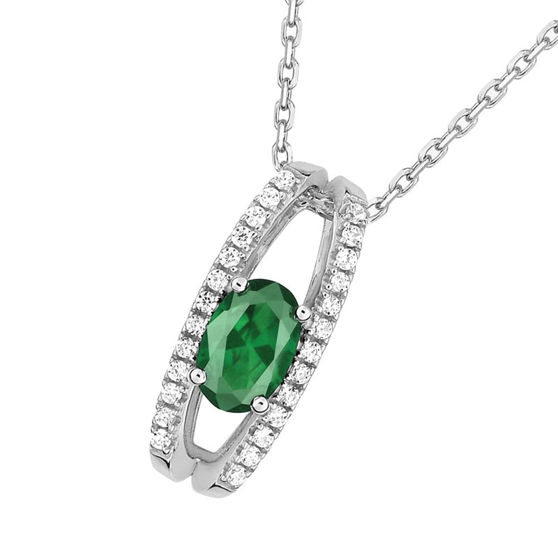 Collier Femme - Or 18 Carats - Diamant 0,1 Carats - Longueur : 42 cm