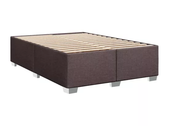 Sommier à lattes de lit avec matelas Marron foncé 160x200 cm