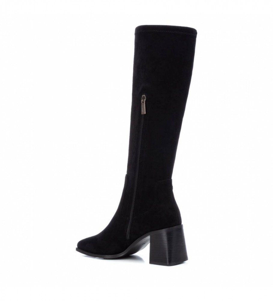 Botas Xti 140531 pretas - Altura do salto: 7 cm -