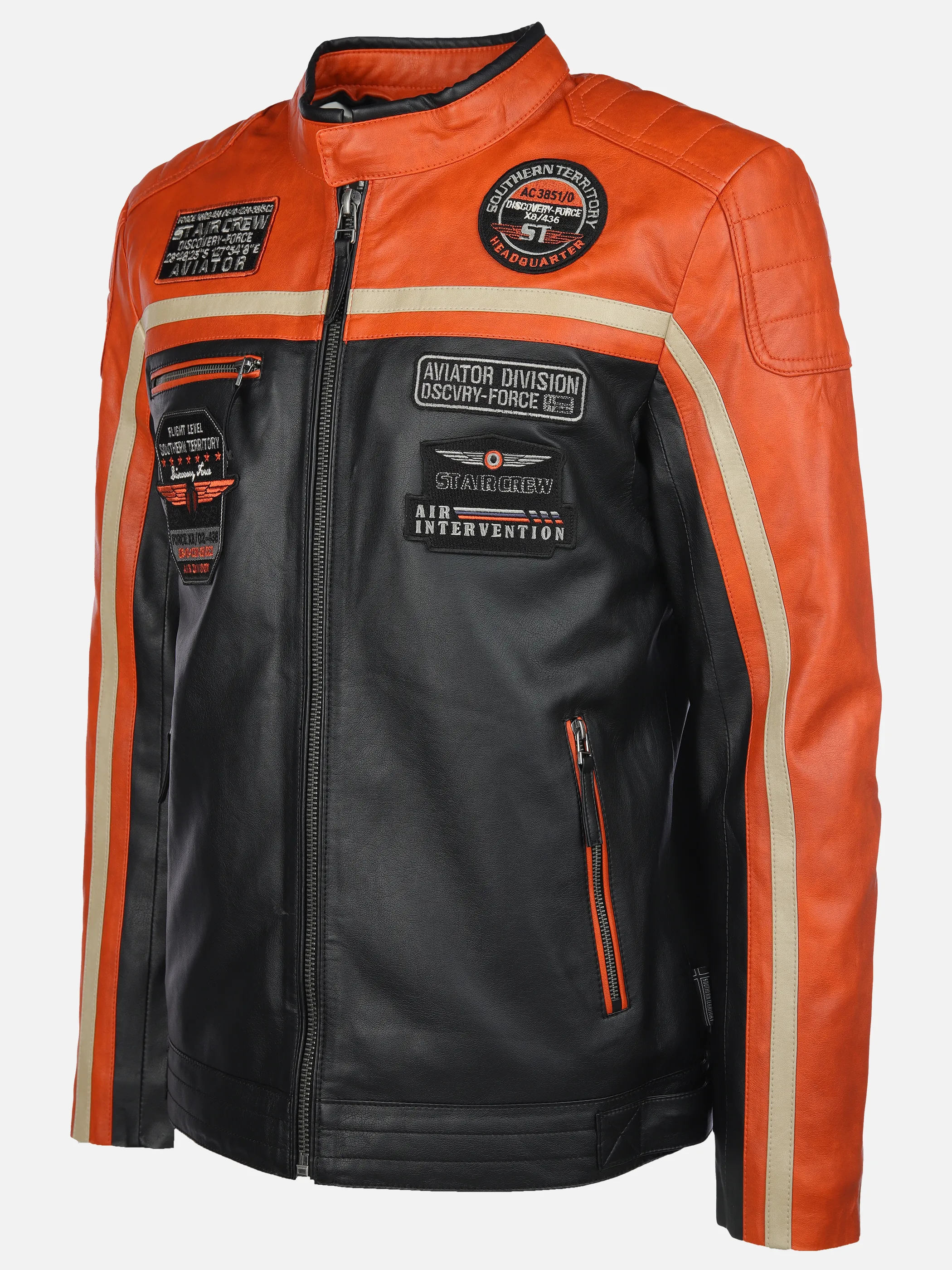 Herren Bikerjacke aus Kunstleder