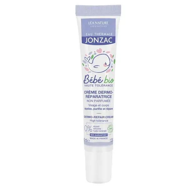 Creme Dermoreparador Orgânico para Bebês com Água Termal Jonzac 40ml