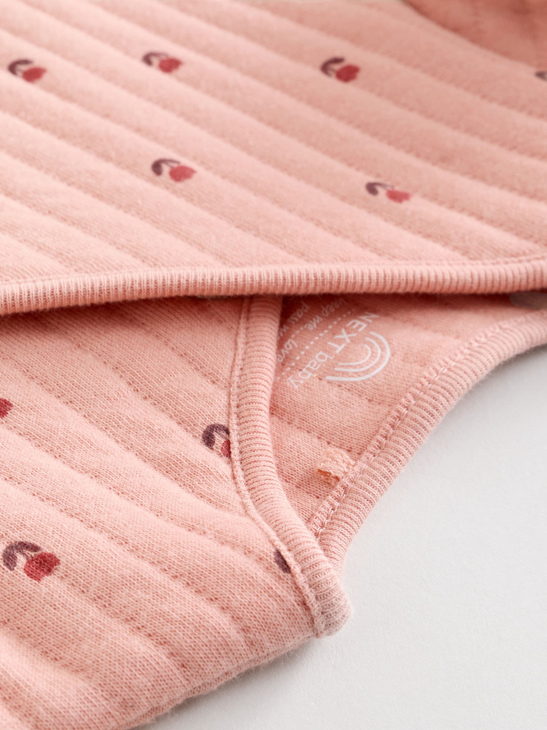 Roze/crème - Quilted Baby Sleepsuits 2 Pack