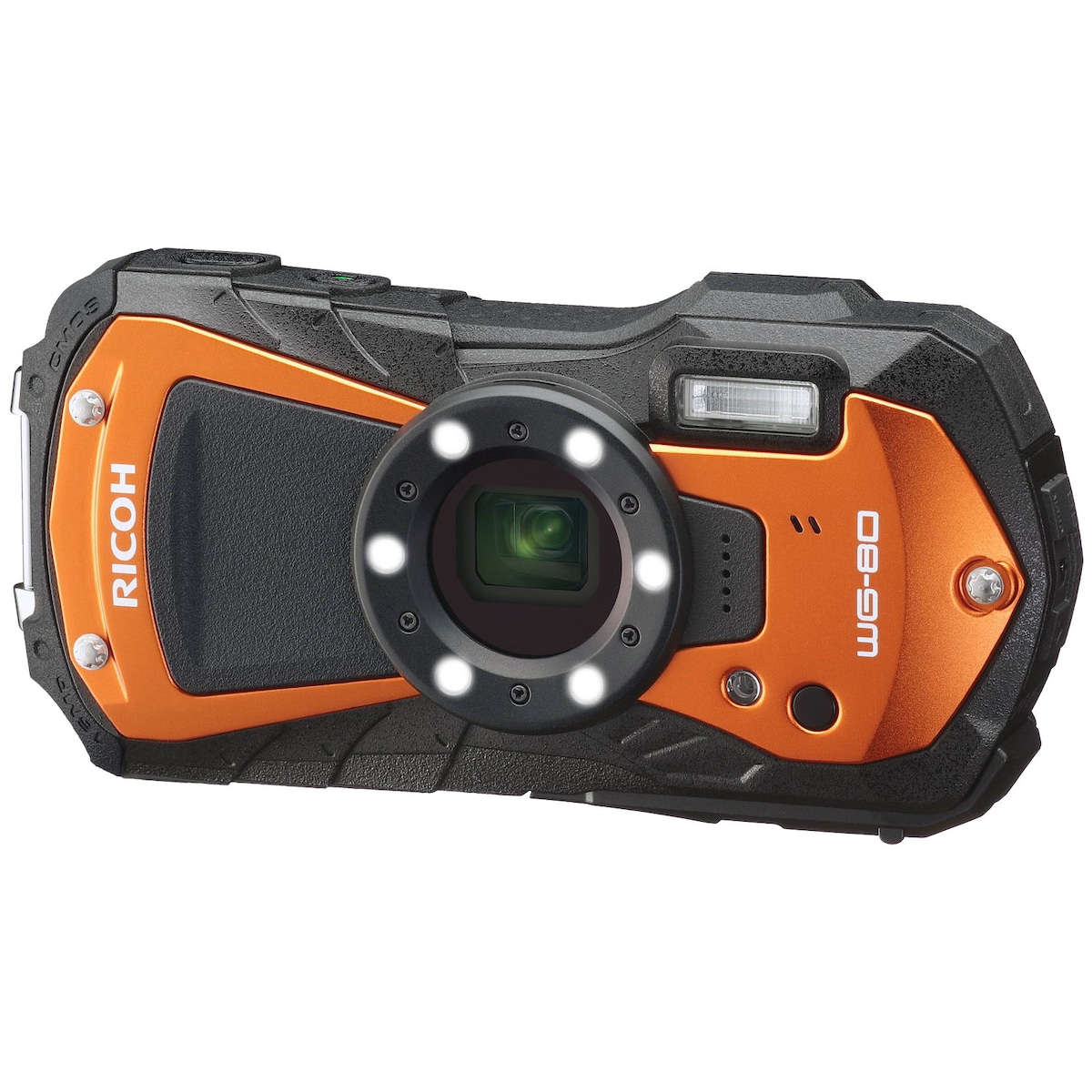 Ricoh kompaktkamera WG-80 (oransje)