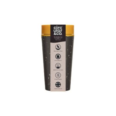Black & Mustard Recycled 12Oz