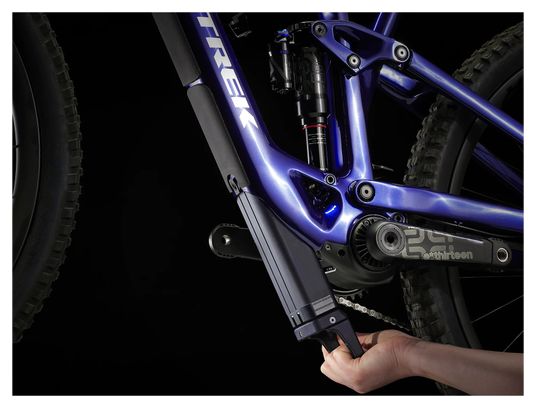 VTT Électrique Tout-Suspendu Trek Fuel EXe 9.8 Shimano XT 12V 360 Wh 29'' Bleu Mulsanne 2023 XL / 188-196 cm