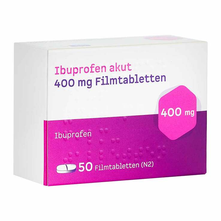 Ibuprofen akut 400 mg Filmtabletten, 50 St