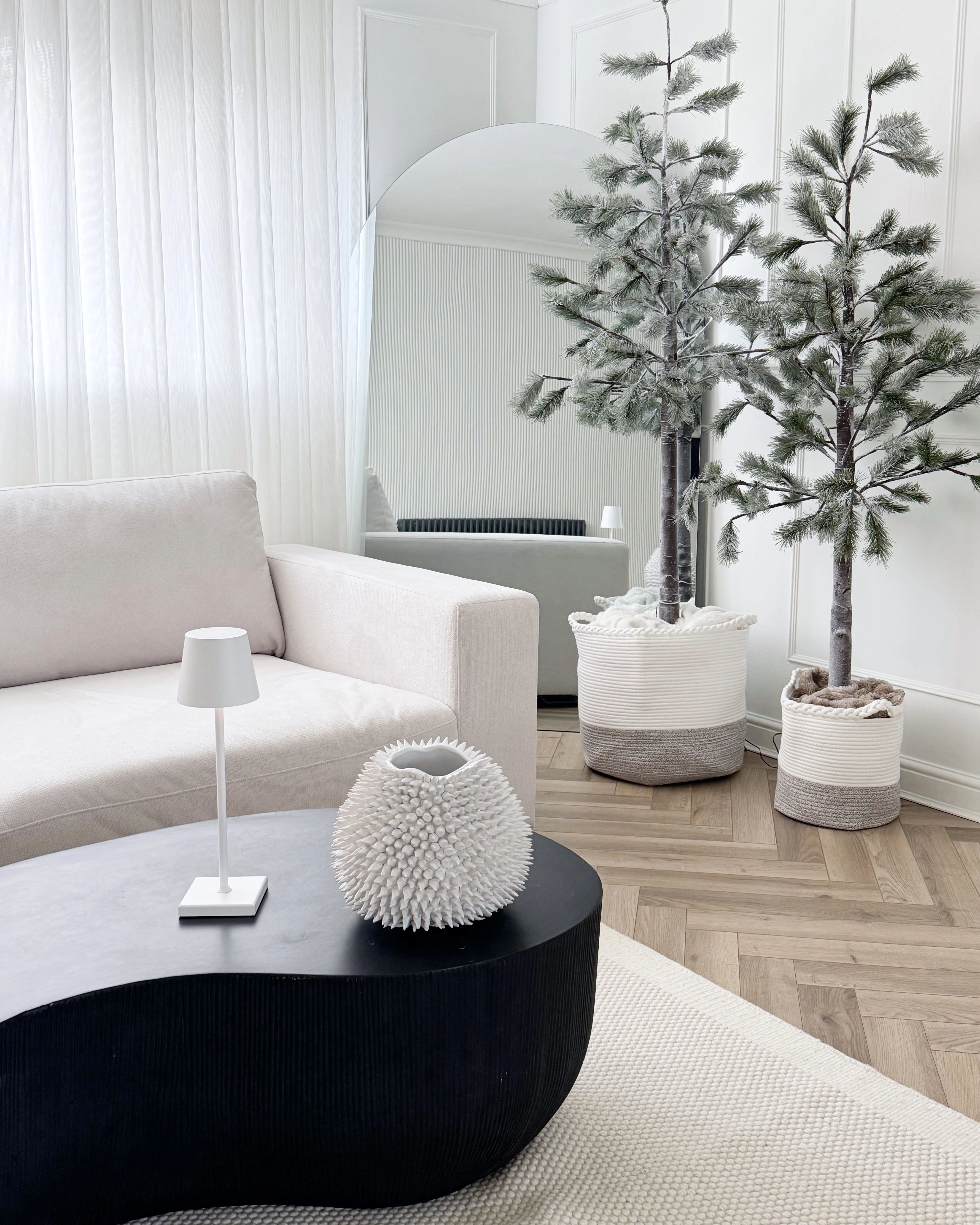 LED draadloze tafellamp BACEIRO met dimmer Metaal Wit