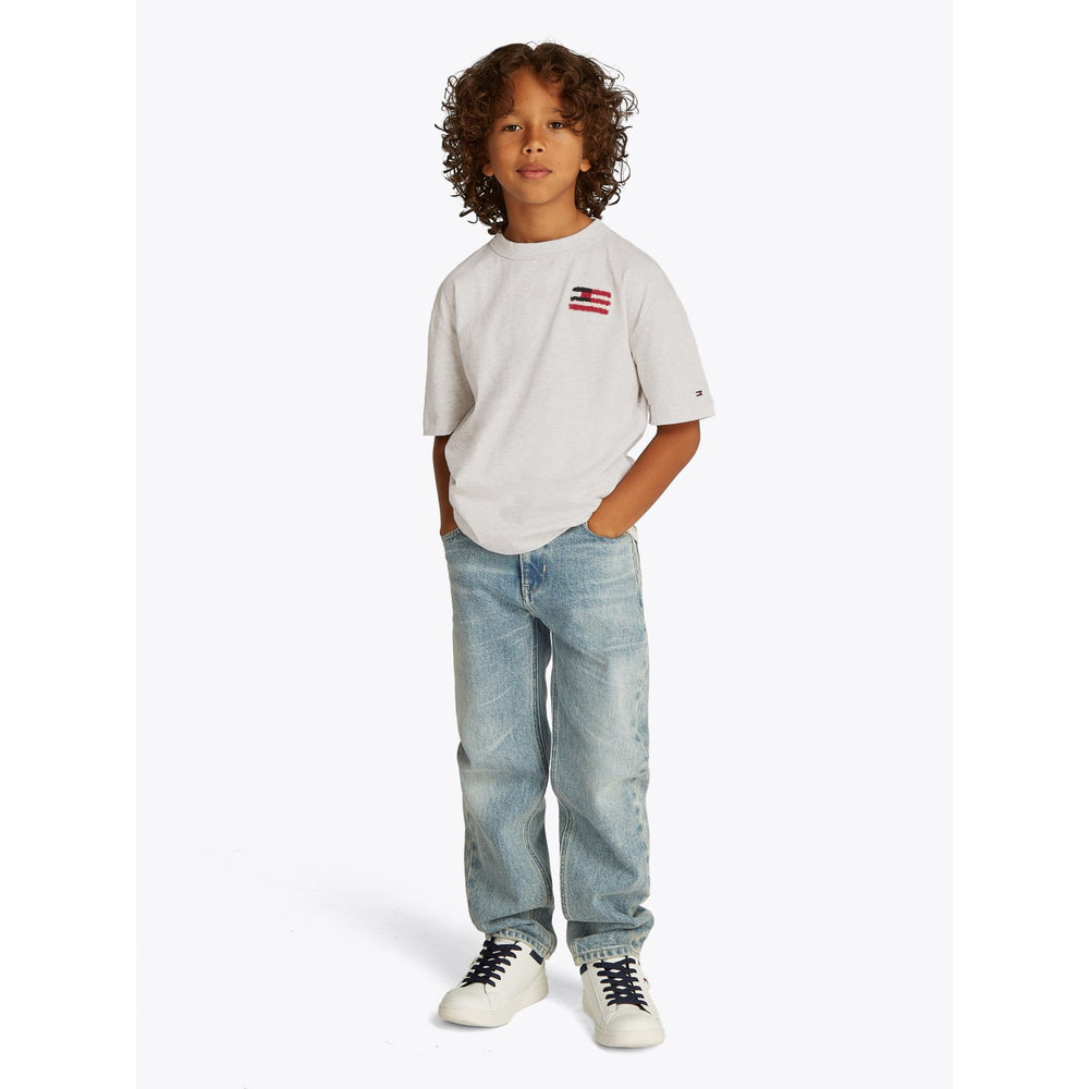 Køb Tommy Hilfiger Snow White Heather Flag Terry Emb T-Shirt
