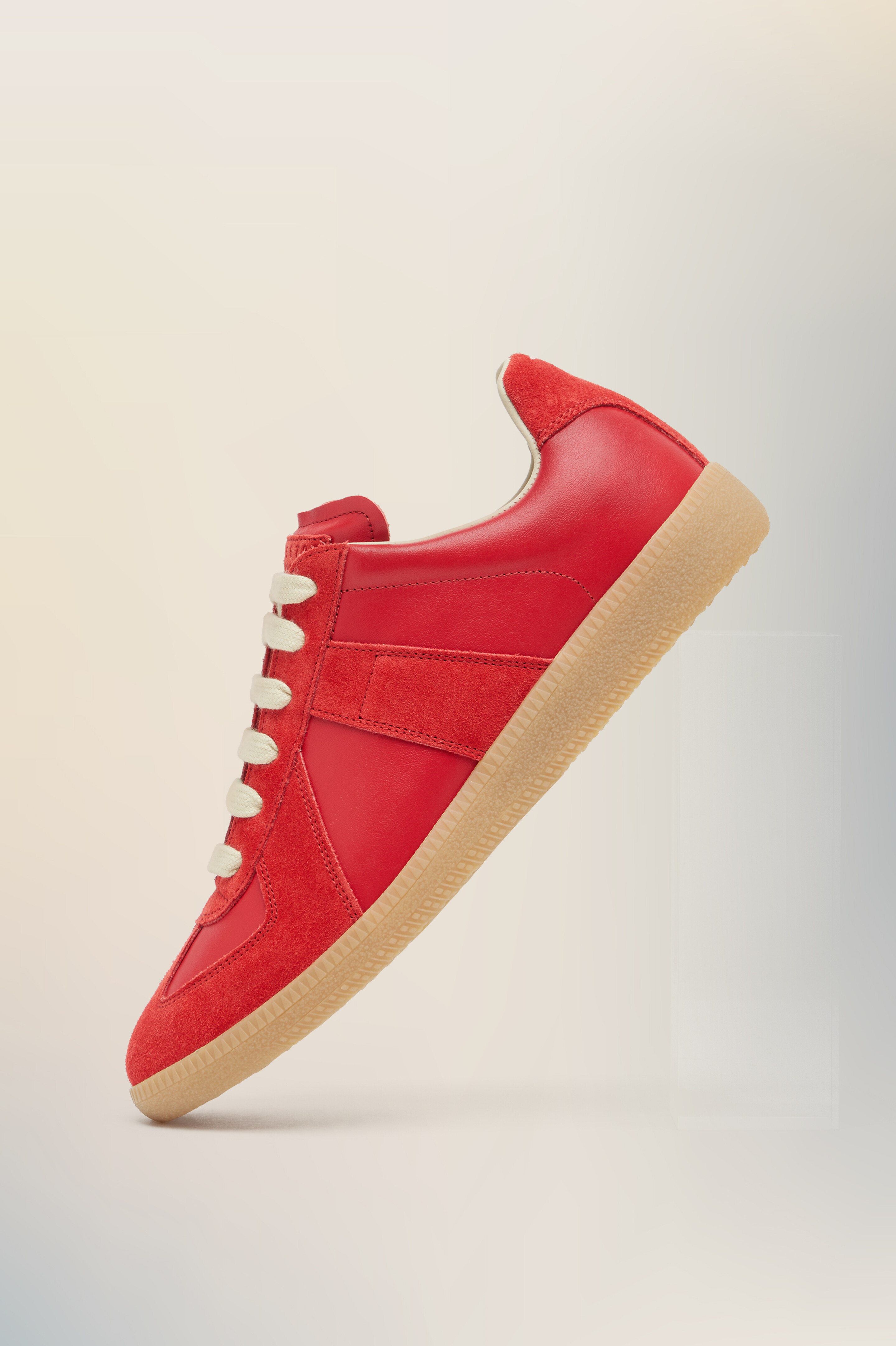 Sneakers Replica rouges en cuir pour femme Boero