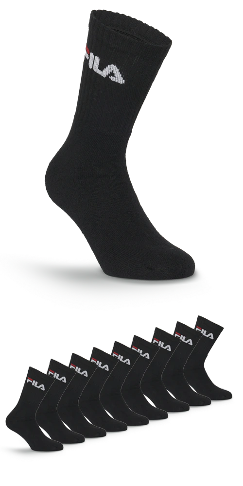 Fila Sportsocken »UNISEX CREW TENNIS FULL TERRY SOCKS« 9 Paar tlg.