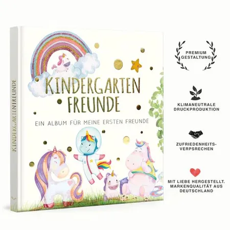 PAPERISH Kindergartenfreunde - Einhorn: ein Album für meine ersten Freunde (Freundebuch)