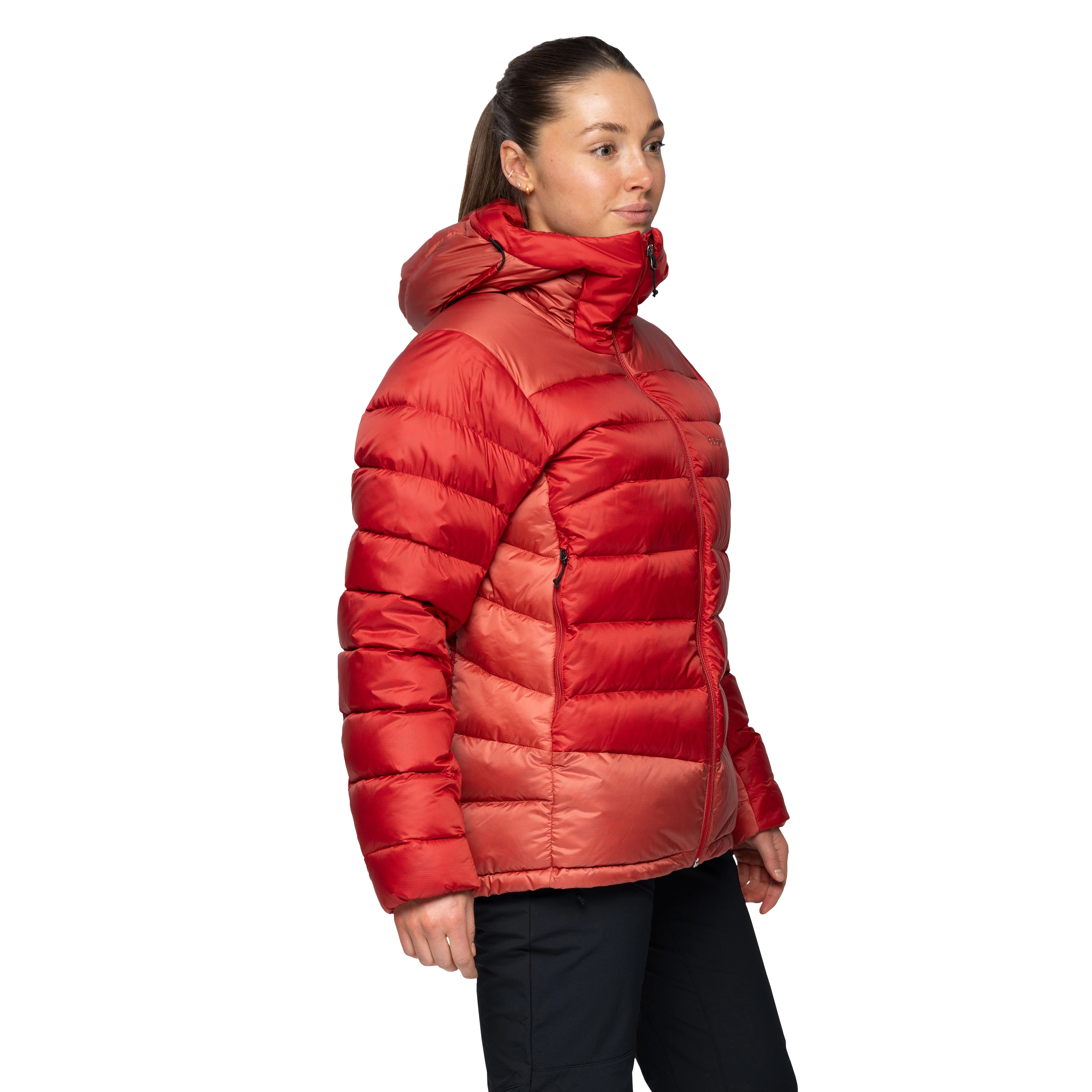 Vaagaa Allround Down Jacket Women Rusty Dust / Crimson Red