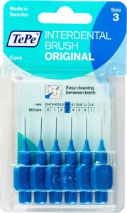 TePe Interdental-Brush original 0,6mm blau