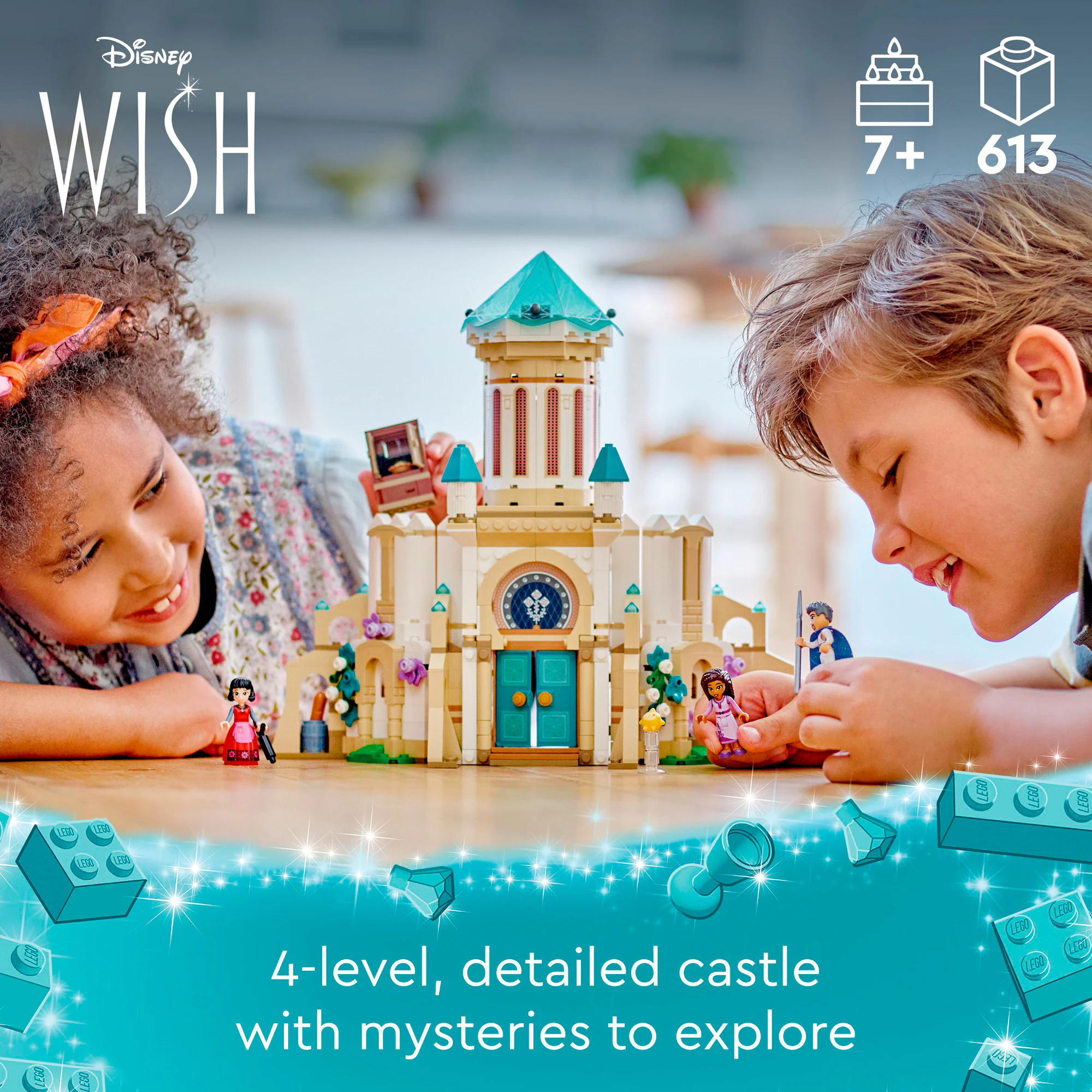 LEGO Konstruktionsspielzeug Disney Wish König Magnificos Schloss