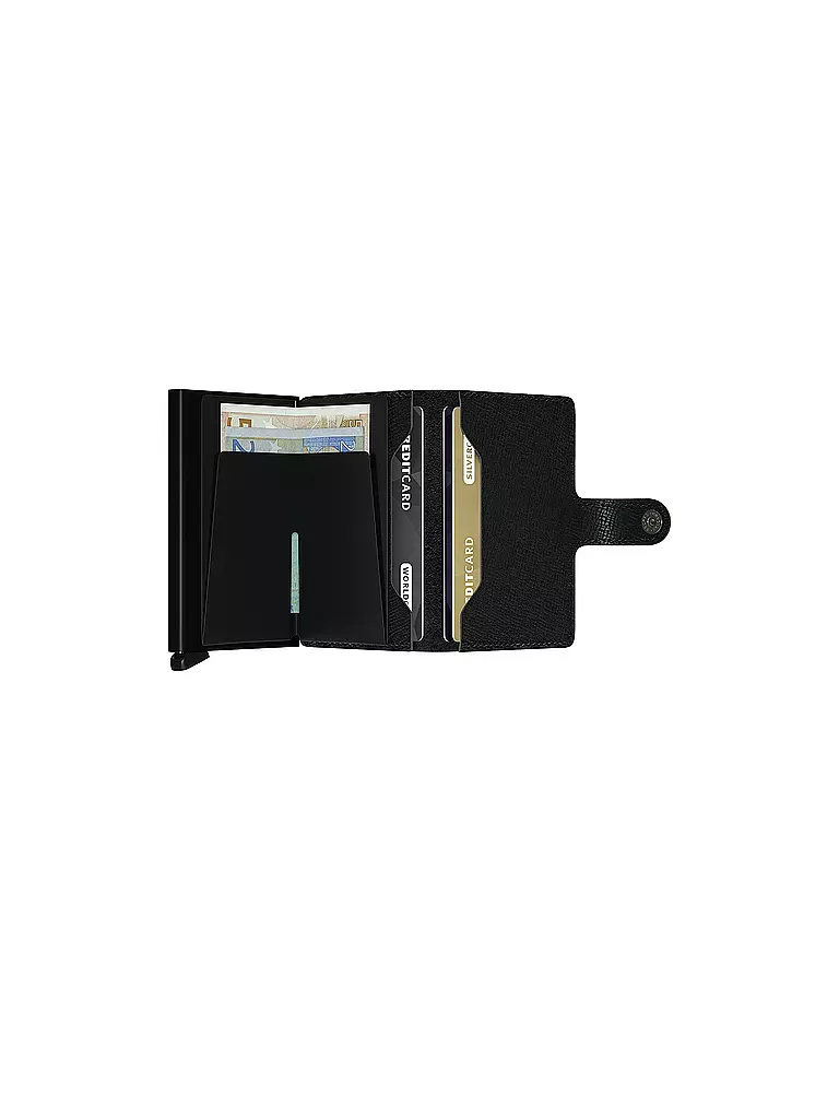 SECRID Geldbörse - Miniwallet Crisple Mini Black schwarz