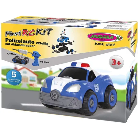 Jamara First RC Kit Polizeiauto 22-teilig mit Akkuschrauber