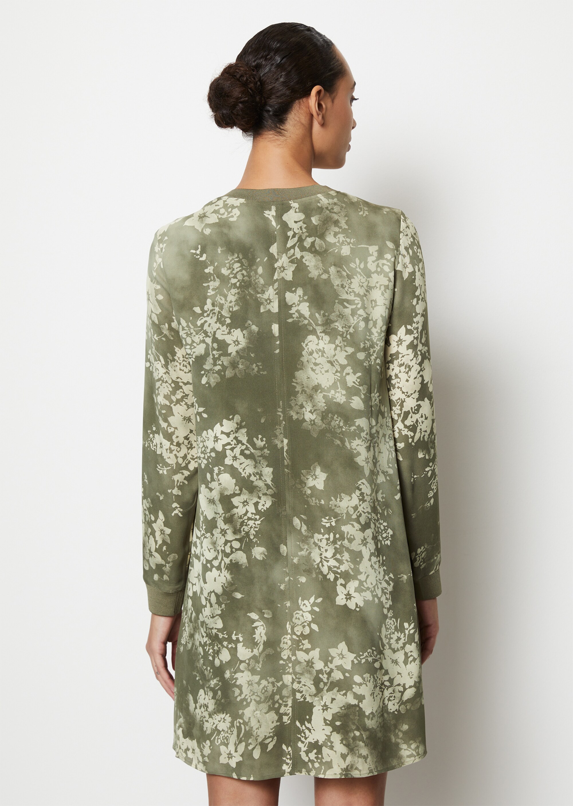 Print-Kleid relaxed aus Cupro-Viskose-Mix