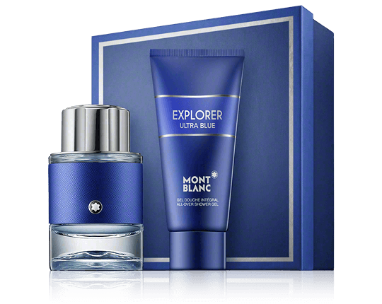 Montblanc Explorer Ultra Blue Set mit Shower Gel 60ml-100ml